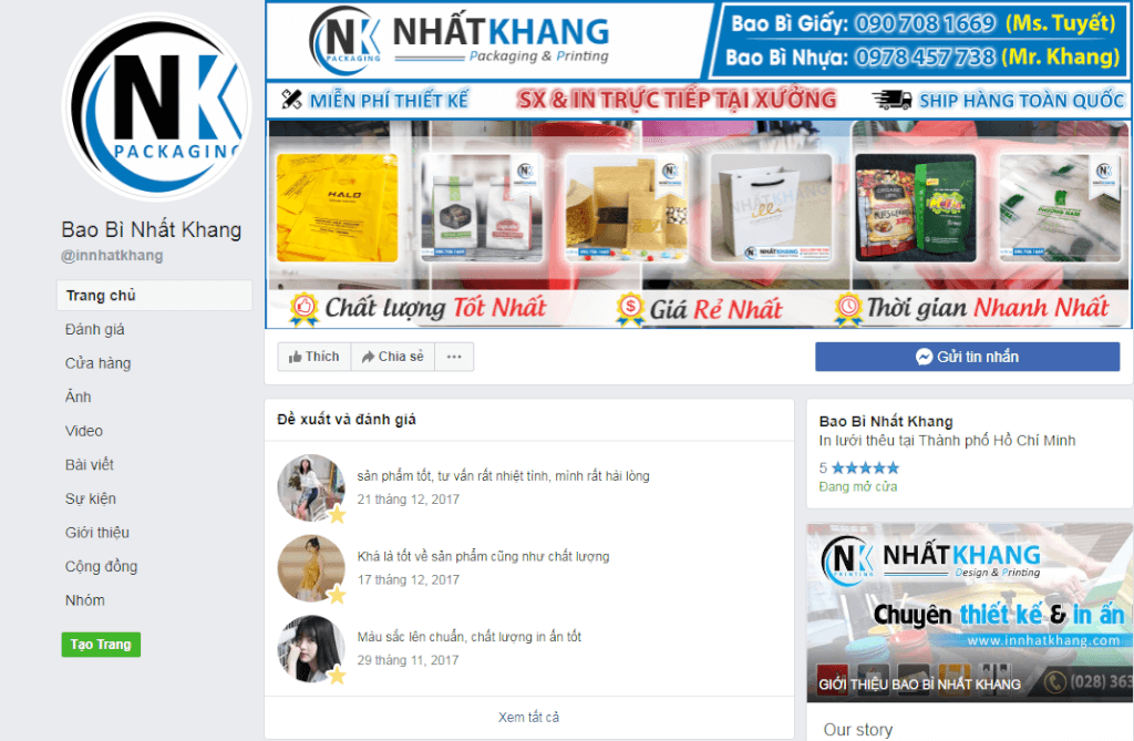 Đánh giá của khách hàng về công ty Nhất Khang