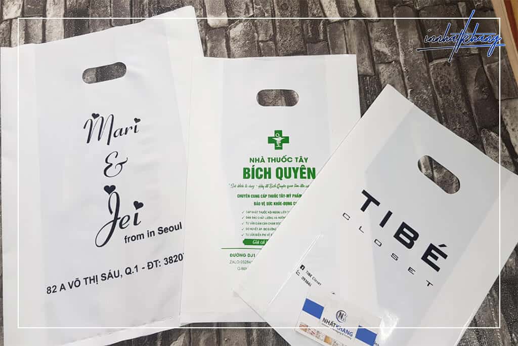 Chuyên cung cấp và in túi hột xoài màu trắng, túi hột xoài pe các loại giá sỉ tại TPHCM.. Bao bì Nhất Khang