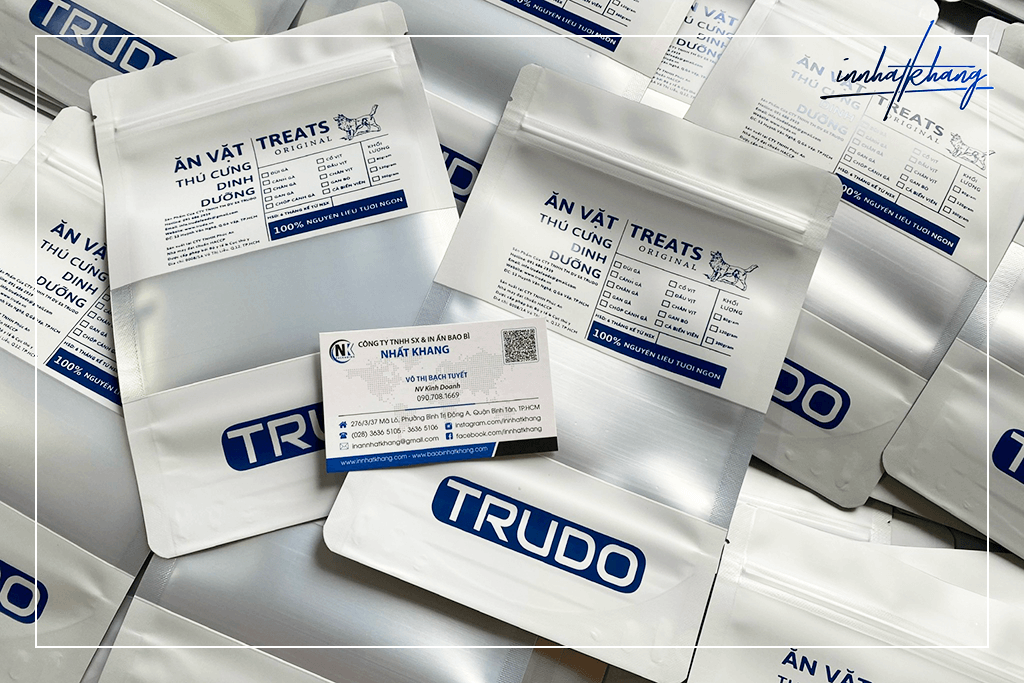 Túi zip sữa cửa sổ suốt Trudo - Nhất Khang chuyên cung cấp và in ấn túi zip các loại..